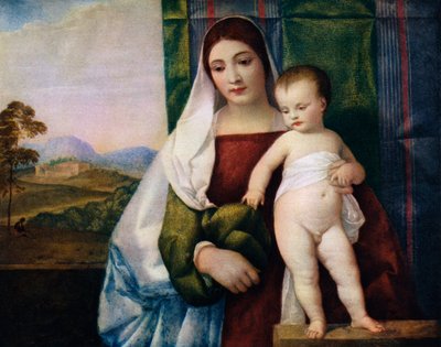 Cikánská Madonna, c1510, 1937 od Tiziano Vecelli