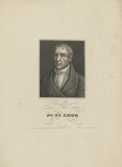Portrét Wilhelma Traugotta Kruga 1770-1842, 1828-1829. od Tobias Falcke