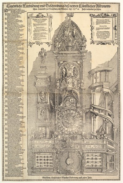 Orloj v katedrále ve Štrasburku, 1574. od Tobias Stimmer