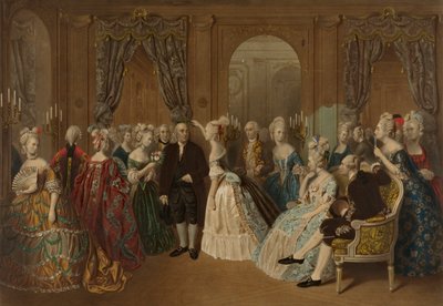 Franklin na francouzském dvoře - 1778 od Todros Geller