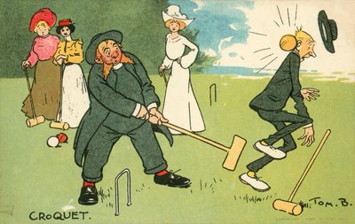 kroket (chromolitho) od Tom Browne