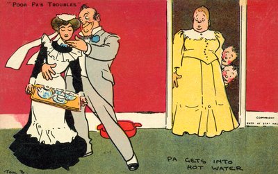 Pa se dostane do horké vody (chromolitho) od Tom Browne