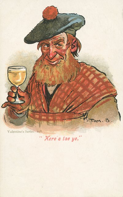 Skot zvedá sklenici (barva litho) od Tom Browne