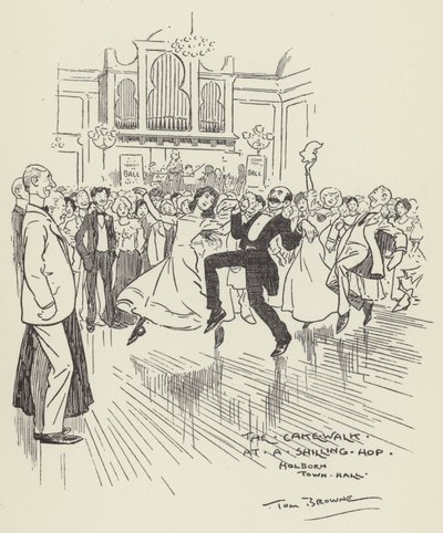Procházka s dortem na chmelovém trhu, radnice Holborn Town Hall od Tom Browne