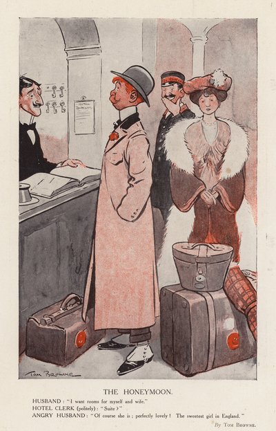 Líbánky (barevná litografie) od Tom Browne