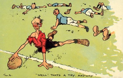 Dobře! To je pokus. Každopádně. (chromolitho) od Tom Browne