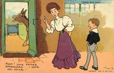 Tvůj otec se blíží (barva litho) od Tom Browne