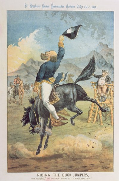 Riding the Buck Jumpers, Lord Salisbury na černém koni, Gladstone, z 