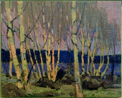 Večer, Kanoe Lake od Tom Thomson