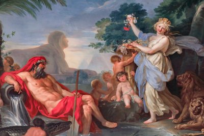 Řeka Nil a bohyně Cybele 1779 - 1780, freska od Tommaso Conca
