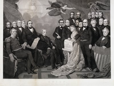 unie, c. 1861 (rytina na tkaném papíře) od Tompkins Harrison (after) Matteson