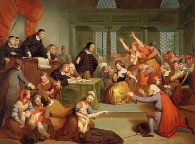 Proces s Georgem Jacobsem, 5. srpna 1692 od Tompkins Harrison Matteson