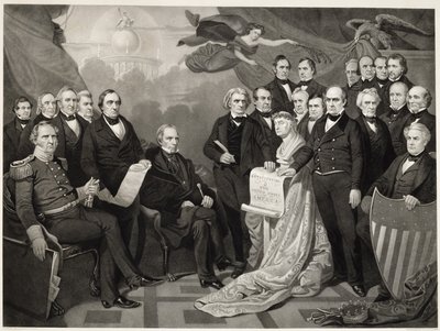 Union, 1852 (rytina na tkaném papíru) od Tompkins Harrison after Matteson
