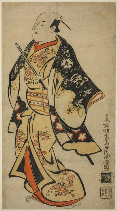 Herec Uemura Kaemon (?) od Torii Kiyomasu I