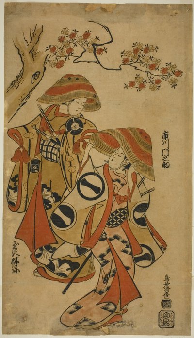 Čaj ac a rs Ichikawa Monnosuke pozice d Tamazawa Hayashino od Torii Kiyomasu I