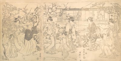 Scéna z Chushingura Vendetta 47 věrných maloobchodníků, ca. 1820. od Torii Kiyomine