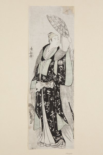 Herci Sawamura S?j?r? III jako Minamoto no Yoritomo (barevný dřevořez) od Torii Kiyonaga
