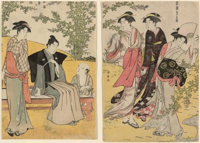 Výlet do Hagidery ze série "Brokád východních mravů (Fuzoku Azuma no nishiki)" od Torii Kiyonaga