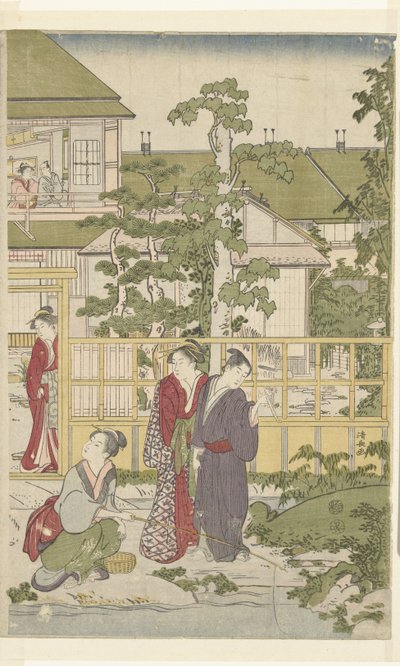 hrající na slepce od Torii Kiyonaga