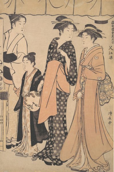 Ochlazování v Nakazu, 1782. od Torii Kiyonaga