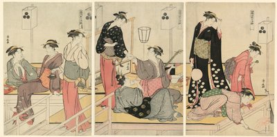 Večerní ochlazení v Shijogawara od Torii Kiyonaga
