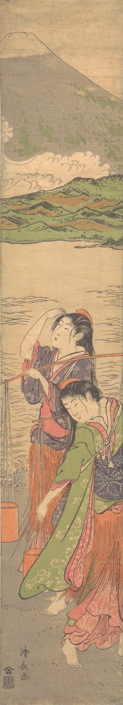 Dance of the Beach Maidens, konec 18. století. od Torii Kiyonaga