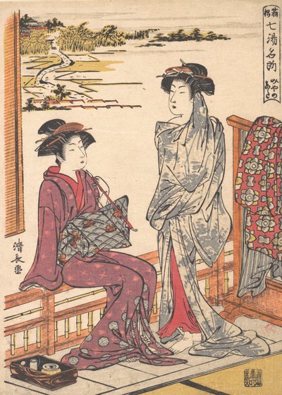 Miyanoshita Název jednoho z horkých pramenů v Hakone, ca. 1779. od Torii Kiyonaga