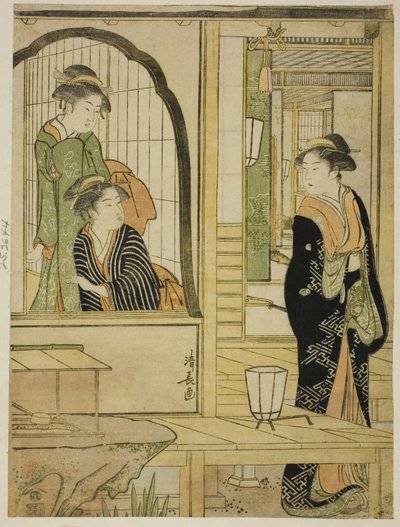 Parodie na P Rinshitsu Tokoro Ruri Idea d Ushiwakamaru od Torii Kiyonaga