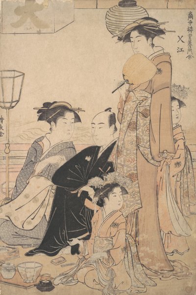 Sashiye název místa v Edo, ca. 1782. od Torii Kiyonaga
