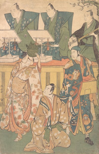 Scéna z dramatu, ca. 1788. od Torii Kiyonaga