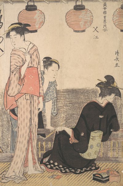 Scéna v Nakasu, okres Edo, 1783. od Torii Kiyonaga