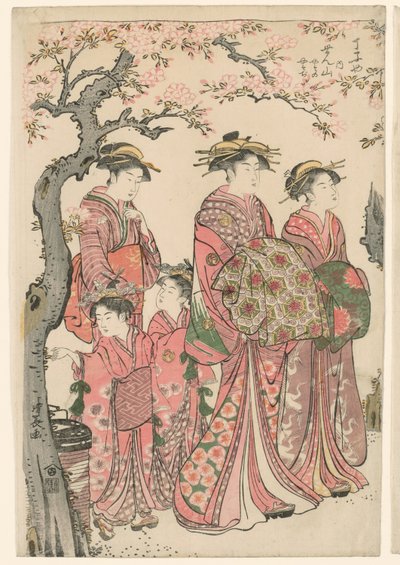 te škola r hand s senzan od Torii Kiyonaga