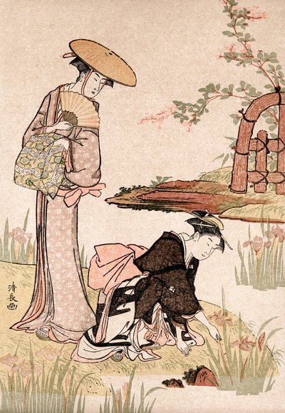 Iris Garden, c1775-1815. od Torii Kiyonaga