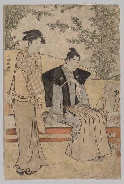Dva milenci (ze série Brokáty východu v módě) od Torii Kiyonaga
