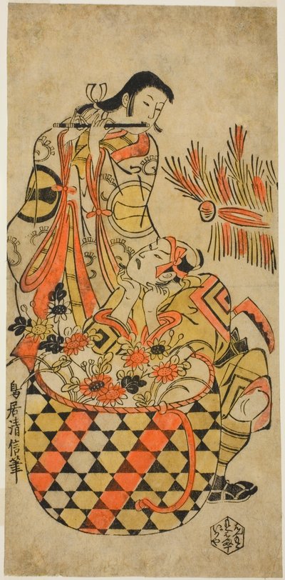 Teac and rs Danjuro Ichikawa Dobrý nápad Monnosuke Ichikawa od Torii Kiyonobu I