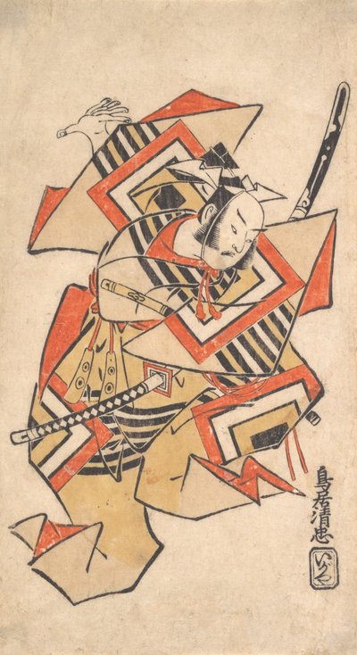 Ichikawa Dan Juro Dobrý člen Te S Sene Wai t Bavlna t Na chvíli? 1715. od Torii Kiyotada