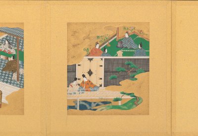 Scény z Příběhu Genji Genji monogatari, začátek 17. století. od Tosa Mitsunori