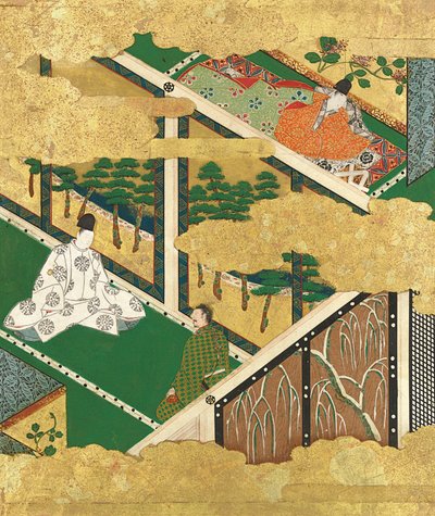 Oak Tree Kashiwagi, konec 16.-začátek 17. století. od Tosa Mitsuyoshi