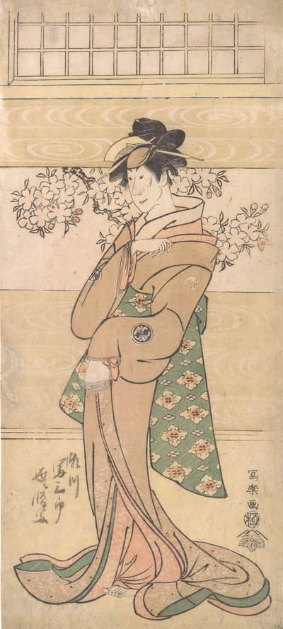 A c and r Segawa Tomi Saburo Good s gejšou Asaka, 1794-95. od Toshusai Sharaku