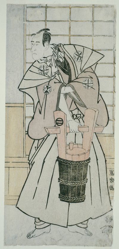 The Actoe Ichikawa Komazo llI as Nitta Yoshisada, Actually Oyamada Taro Takaie (Sandai-me Ichikawa Komazo no Nitta Yoshisada, jitsuwa Oyamada Taro Takaie) od Toshusai Sharaku