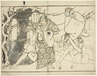 The Actors Arashi Ryuzo and Morita Kanya VIII, 1794 od Toshusai Sharaku