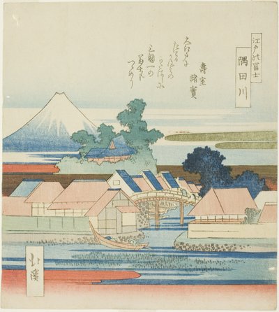 Řeka Sumida (Sumidagawa), ze série „Pohled na horu Fuji z Edo (Edo no Fuji)“ od Totoya Hokkei