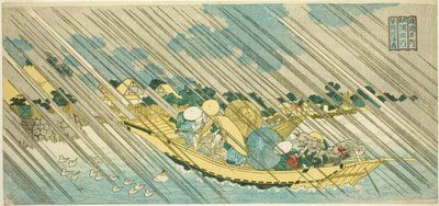 The Sumida River in Musashi Province (Musashi Sumidagawa), from the series "Famous Places in the Provinces (Shokoku meisho)" od Totoya Hokkei