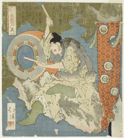 Bubeník č. 1 (Sono ichi) ze série "The Boulder Door of Spring (Haru no iwato)" od Totoya Hokkei