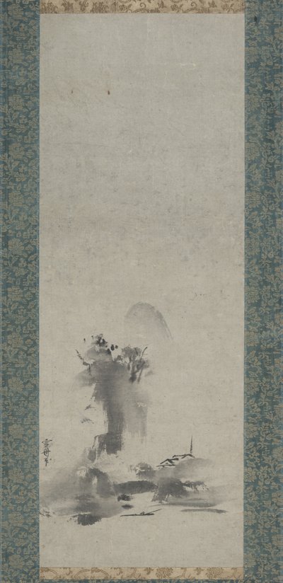 Haboku, Krajina s postříkaným inkoustem od Toyo Sesshu