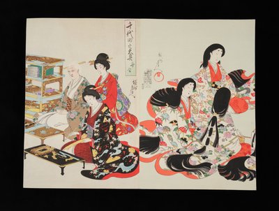 Vnitřní palác Čijoda od Toyohara Chikanobu