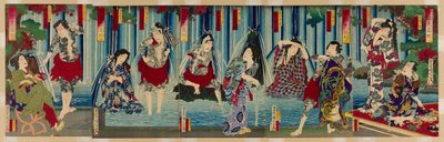 Kabuki S a kol. od Toyohara Kunichika