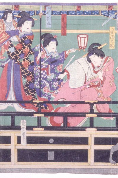 Sendai Hagi od Toyohara Kunichika