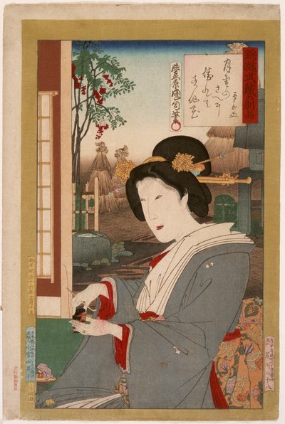 Čajový obřad od Toyohara Kunichika