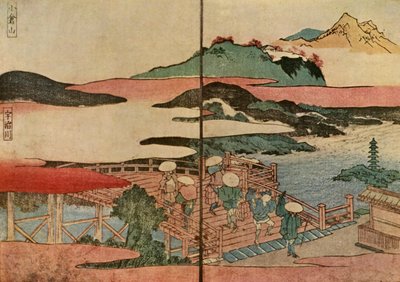 Mount Ogura a řeka Uji, 1824, 1924. od Toyota Hokkei
